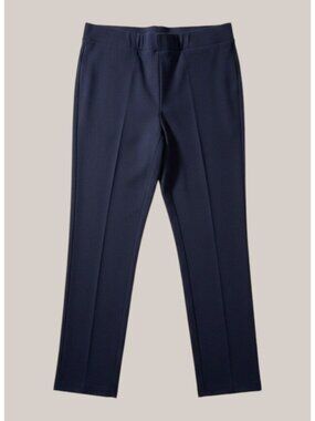 Michael Tyler Womens Navy Straight-Leg Dress Pants Style 22F4004
